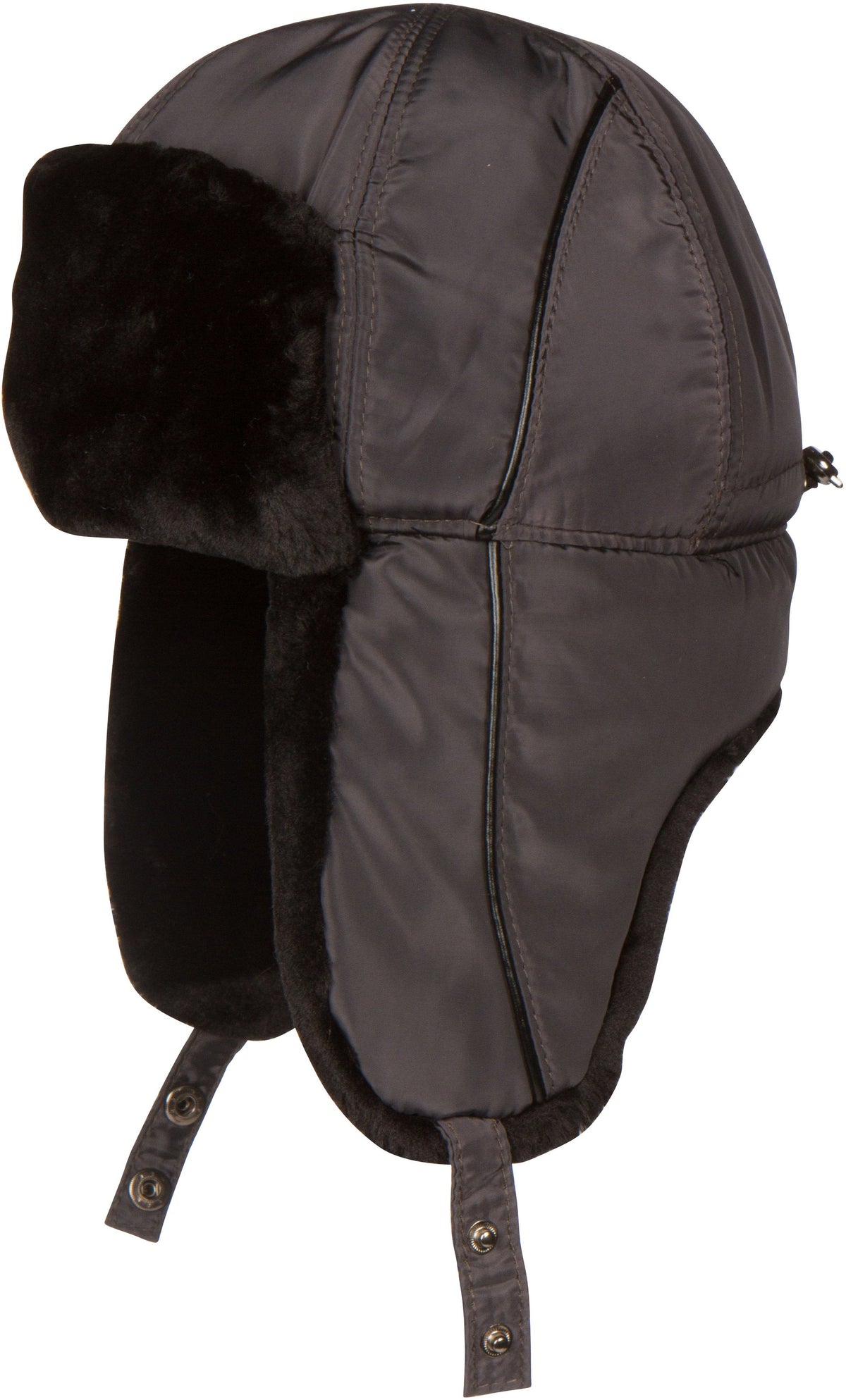 Sakkas Victor Unisex Adjustable Faux Fur Trapper Ushanka Hat, Nylon