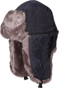 Sakkas Martin Unisex Adjustable Faux Mink Fur Trapper Ushanka Hat