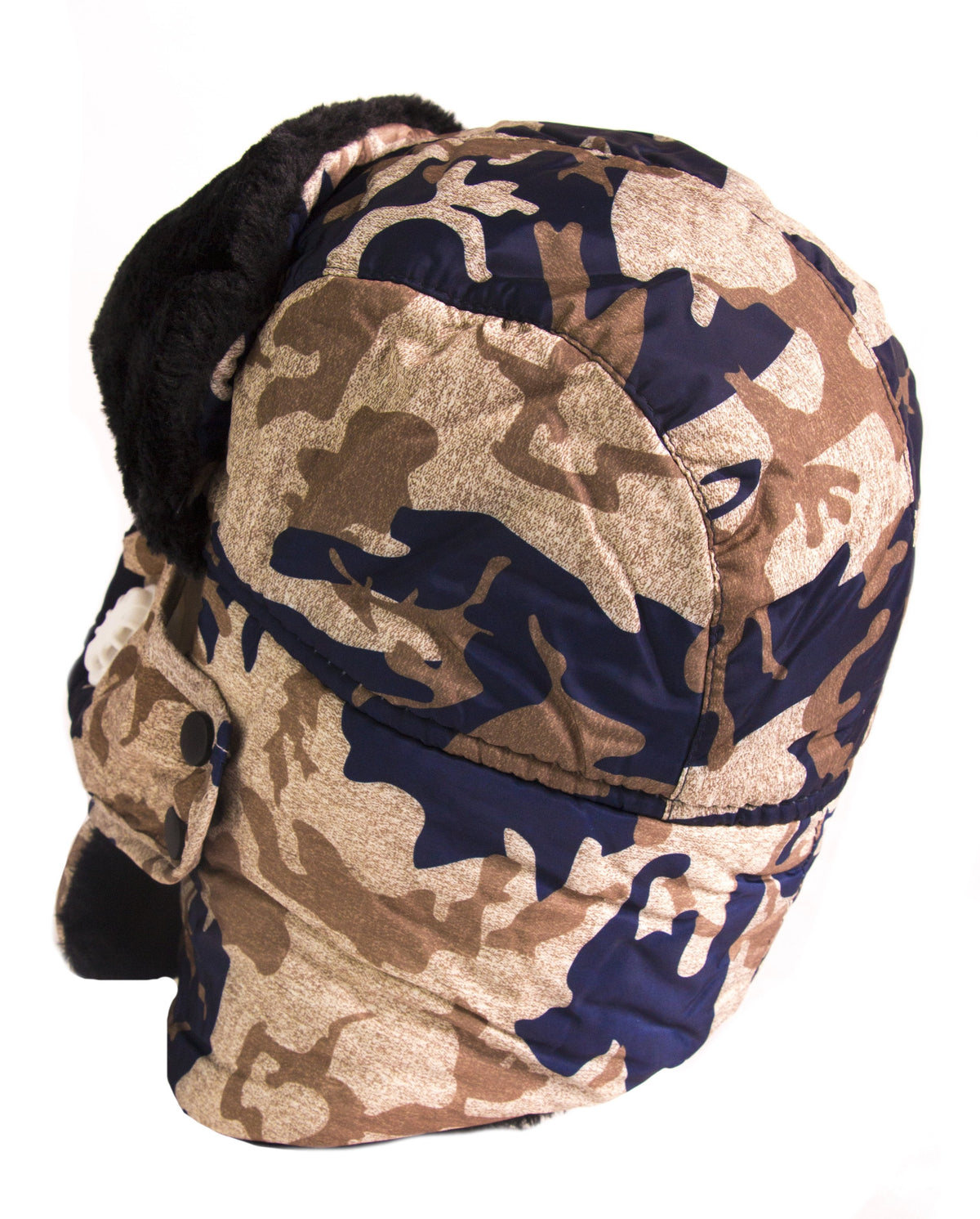 Sakkas Alex Windproof Faux Fur Trapper Ushanka Hat with Removable Mask
