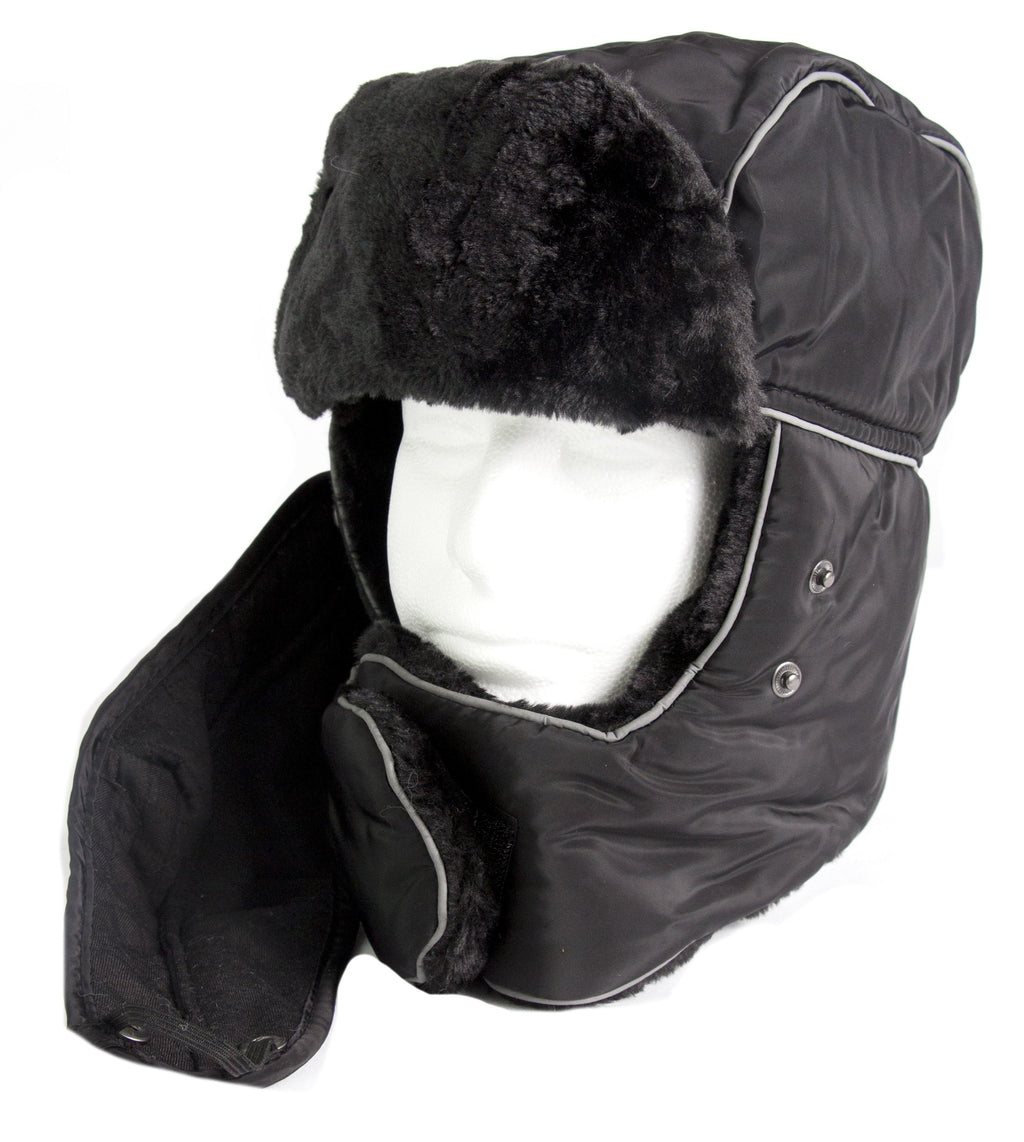 Sakkas Alex Windproof Faux Fur Trapper Ushanka Hat with Removable Mask