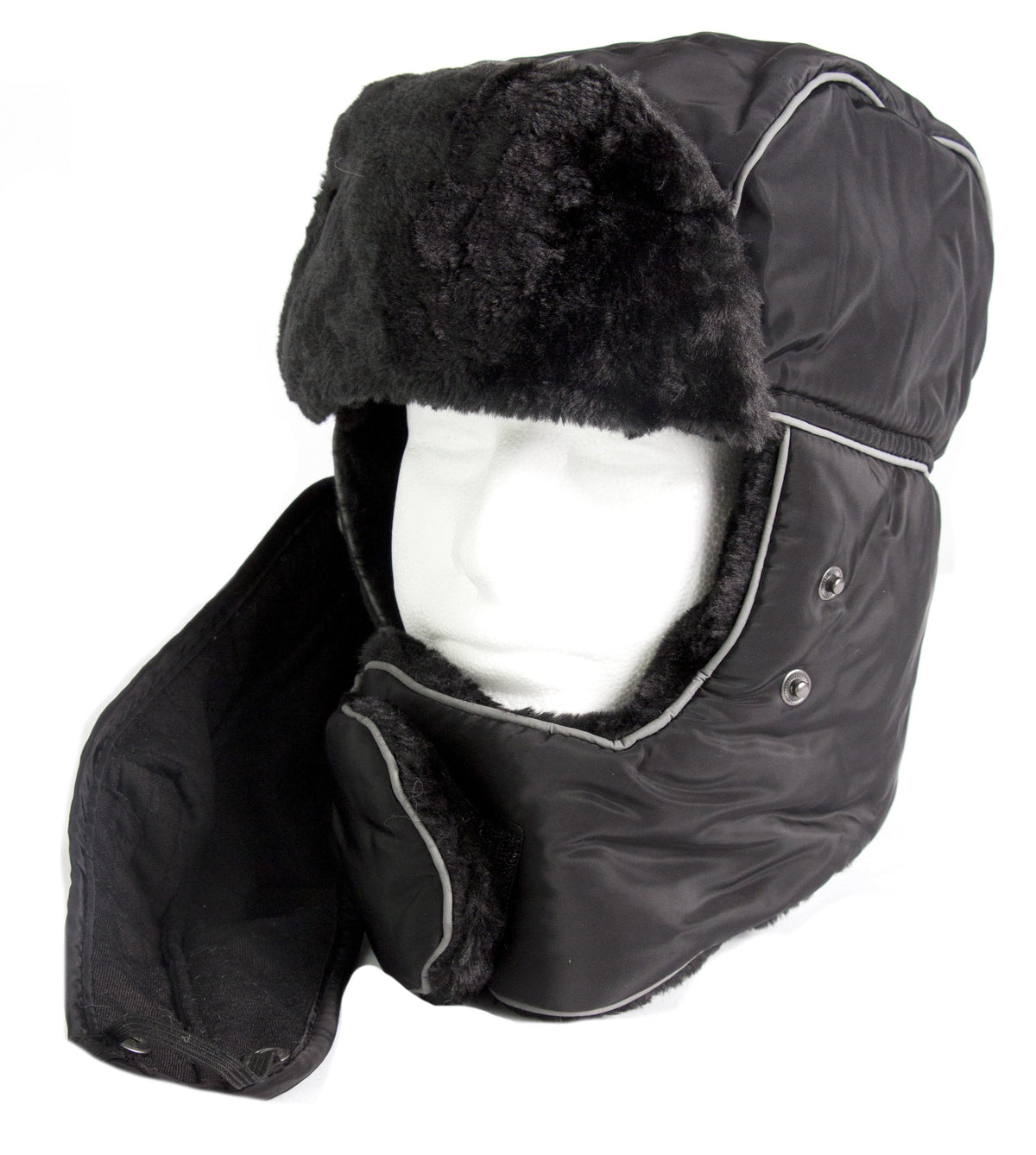 Sakkas Alex Windproof Faux Fur Trapper Ushanka Hat with Removable Mask
