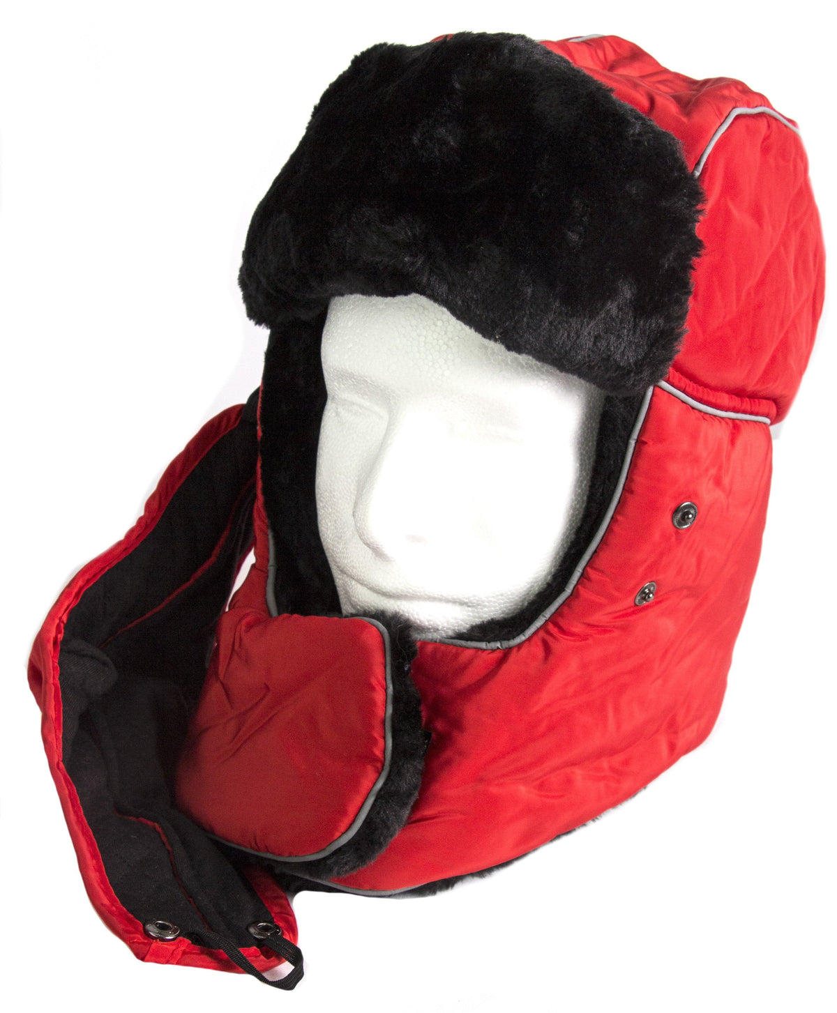Sakkas Alex Windproof Faux Fur Trapper Ushanka Hat with Removable Mask