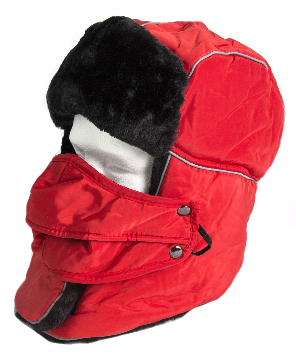 Sakkas Alex Windproof Faux Fur Trapper Ushanka Hat with Removable Mask