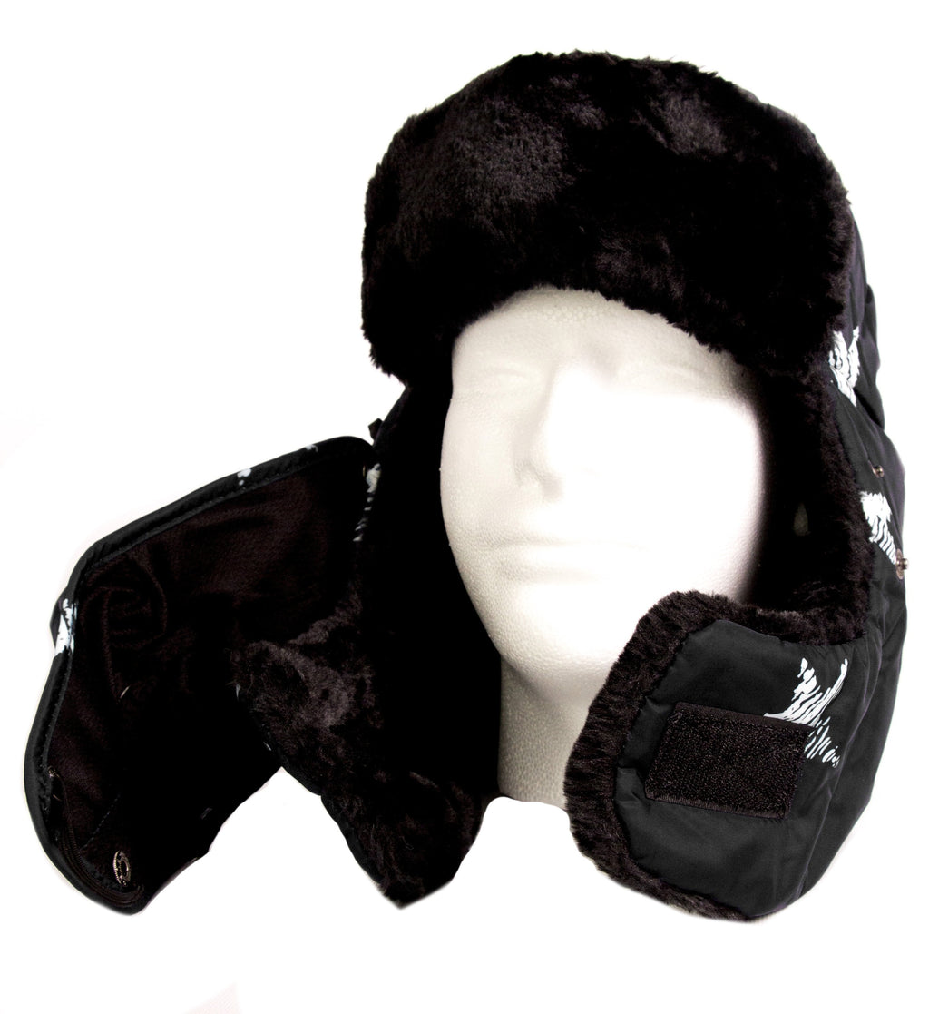 Sakkas Alex Windproof Faux Fur Trapper Ushanka Hat with Removable Mask