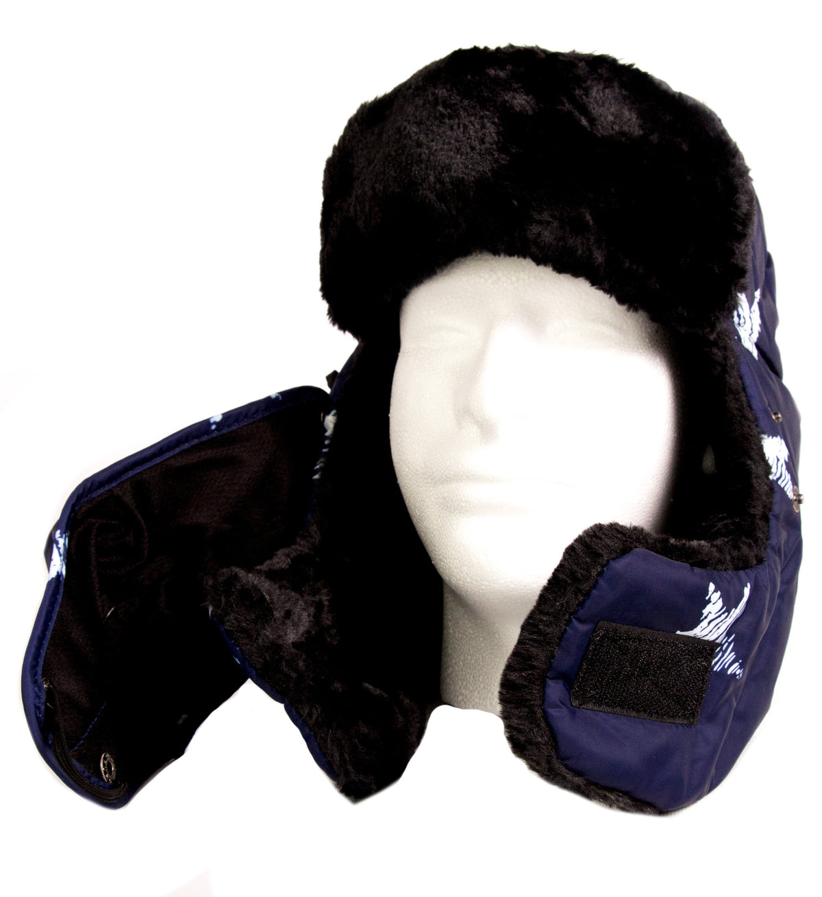 Sakkas Alex Windproof Faux Fur Trapper Ushanka Hat with Removable Mask