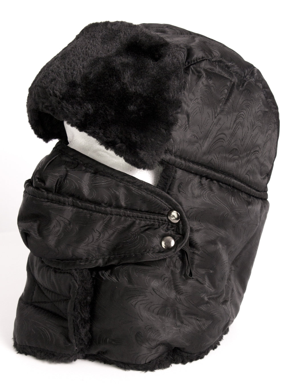 Sakkas Alex Windproof Faux Fur Trapper Ushanka Hat with Removable Mask