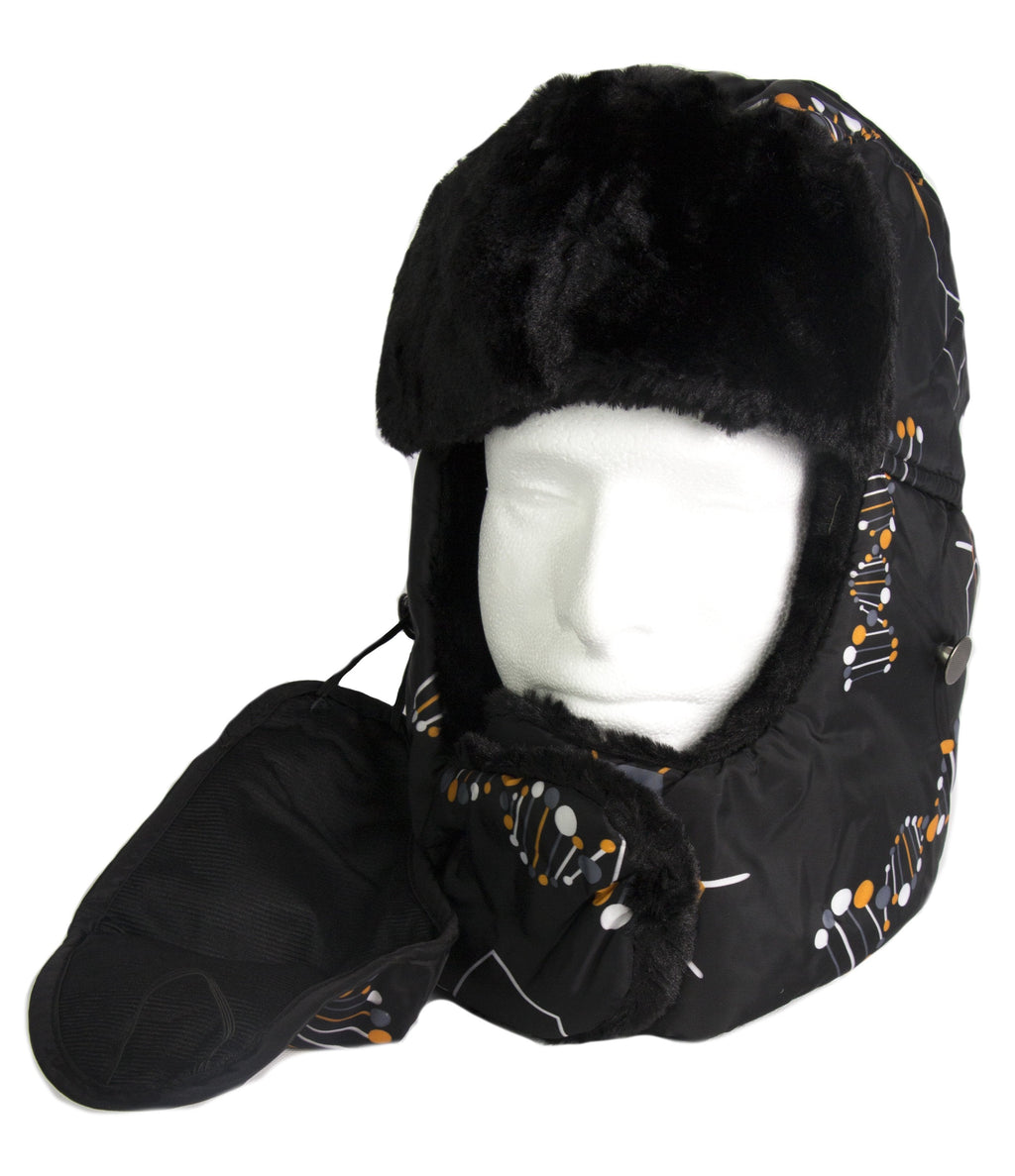 Sakkas Alex Windproof Faux Fur Trapper Ushanka Hat with Removable Mask