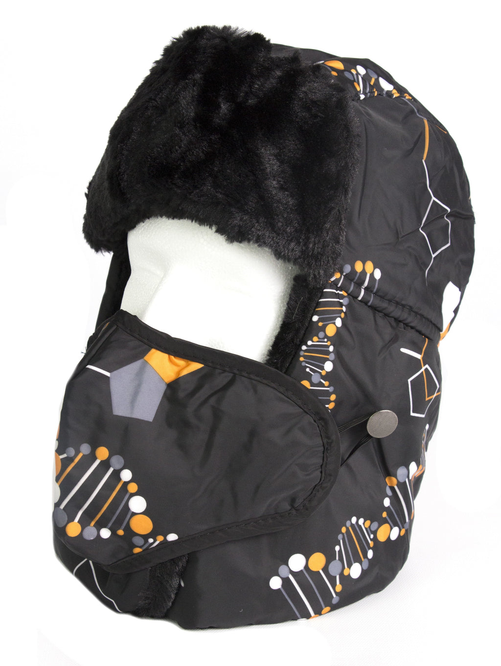 Sakkas Alex Windproof Faux Fur Trapper Ushanka Hat with Removable Mask