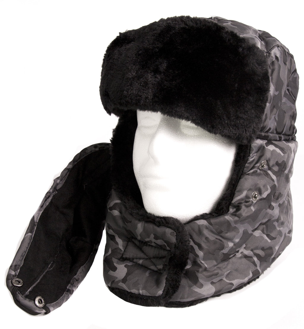 Sakkas Alex Windproof Faux Fur Trapper Ushanka Hat with Removable Mask