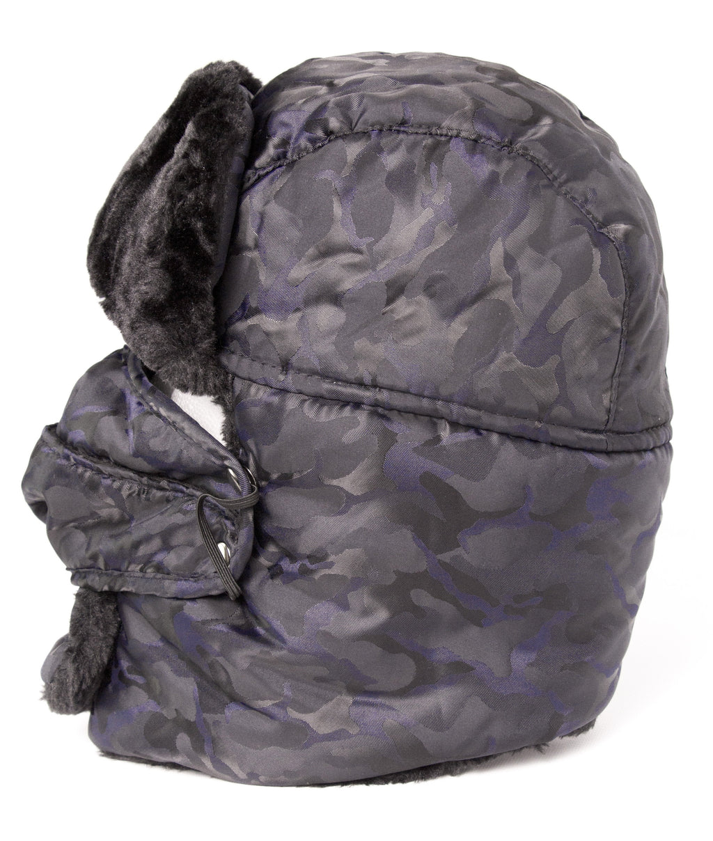 Sakkas Alex Windproof Faux Fur Trapper Ushanka Hat with Removable Mask