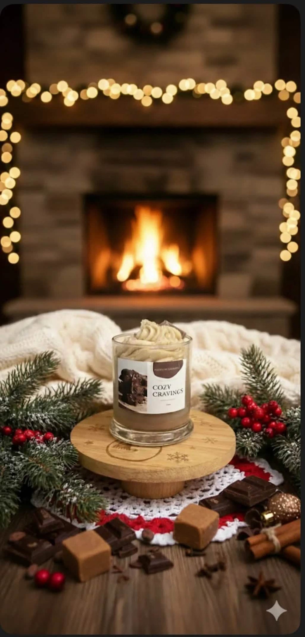 Cozy Cravings – Fudge Brownie Scented Candle