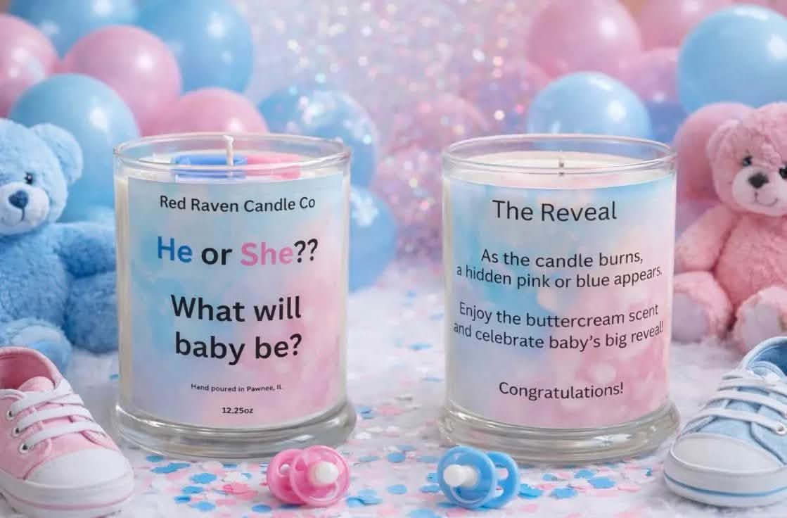Gender Reveal Candle