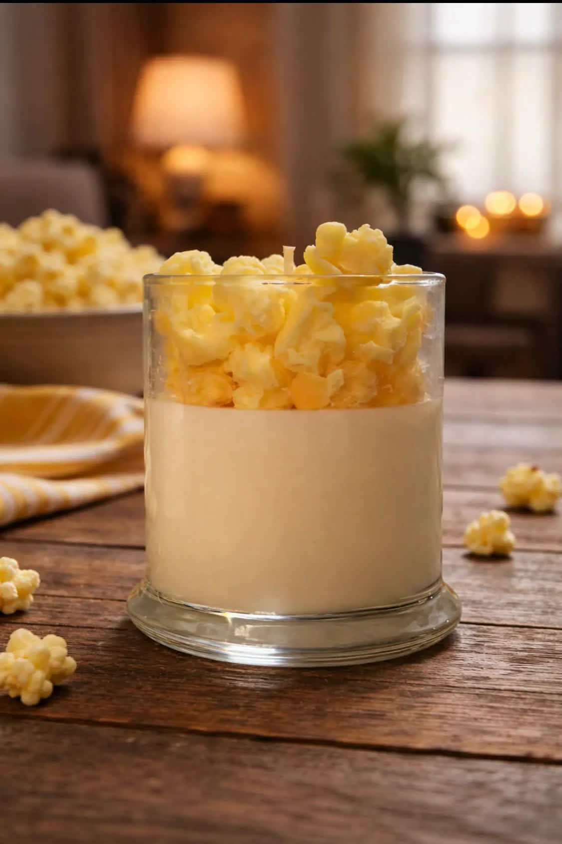 Hot Buttered Popcorn Scented Candle – Movie Night Favorite