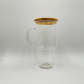 32oz or 40oz Sublimation Glass Tumbler with Lid and Straw