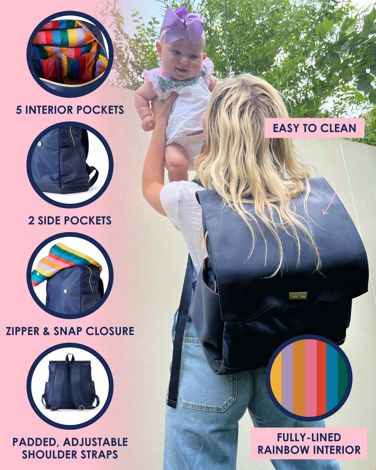The Emerson Diaper Bag & Changing Pad Bundle