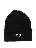 Y-3 Wool Blend Knit Beanie