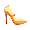 The Glass Slipper - Orange  {Order 1 1/2  Size Larger}