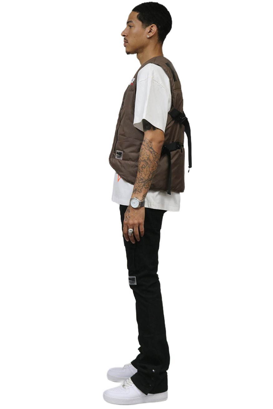 HAZEL Men's premium cire padded vest with functional tape and multi pocket