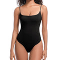 Square-Neck Silk Shaper Bodysuit