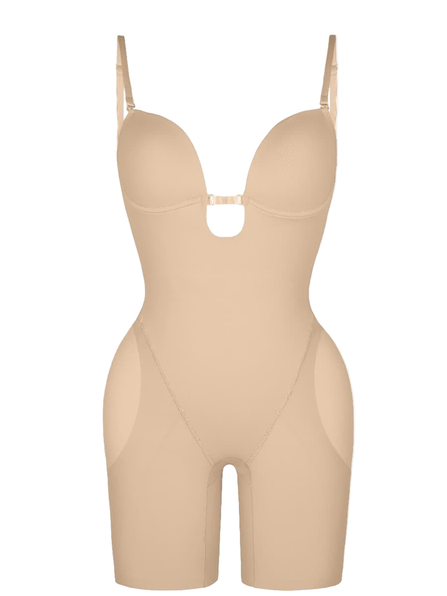 Backless Low-Cut Shaper Bodysuit