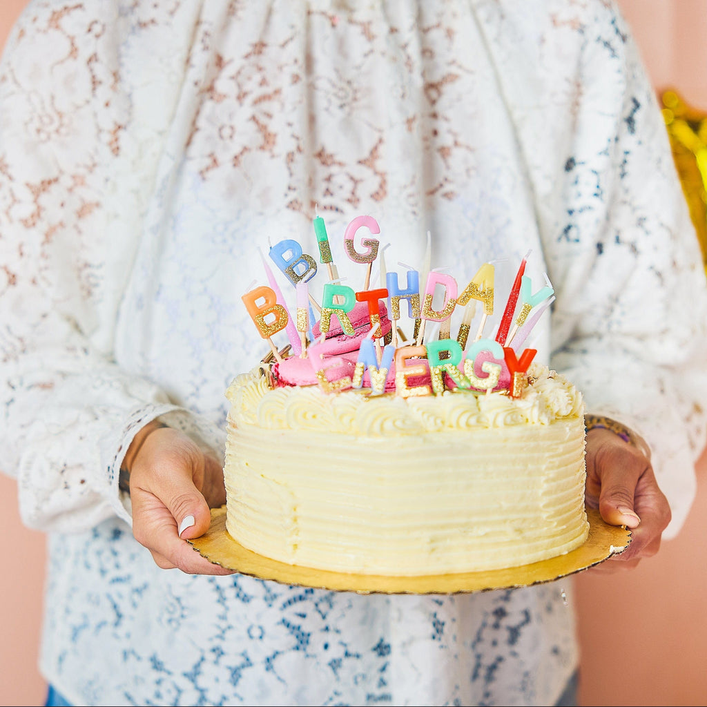 Big Birthday Energy Glitter Birthday Candle Set