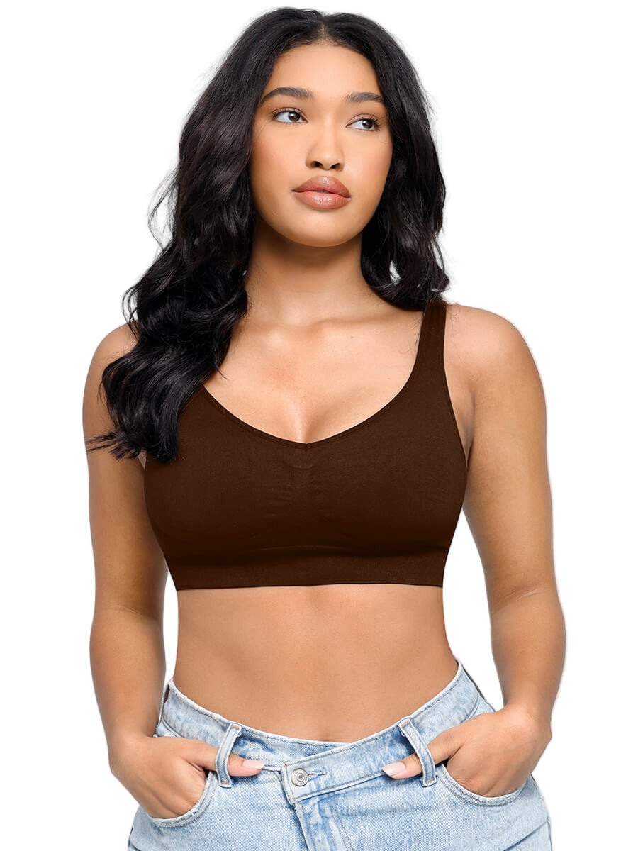 Deep V Push-Up Support Bra