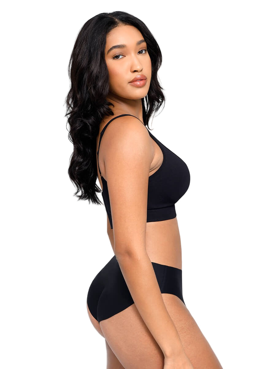 Deep V Push-Up Support Bra