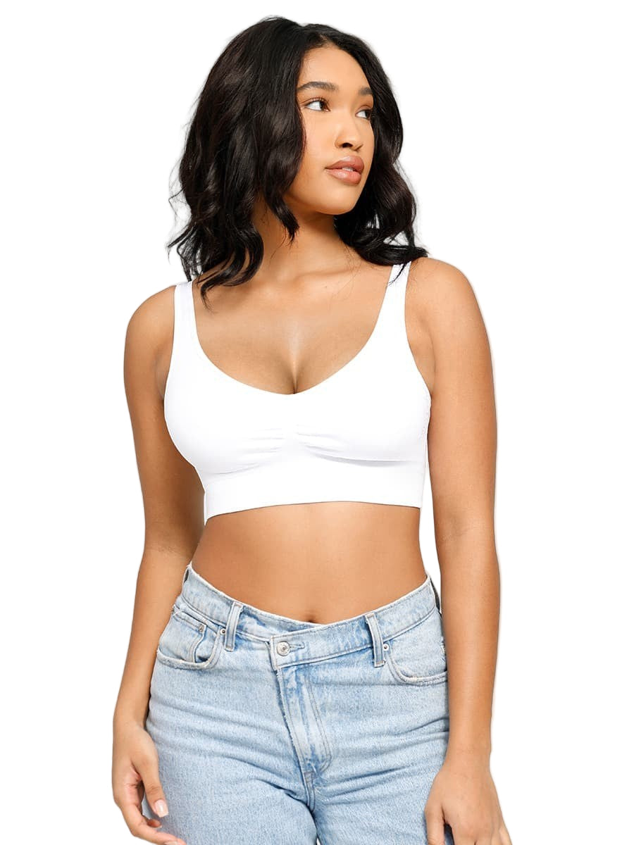 Deep V Push-Up Support Bra