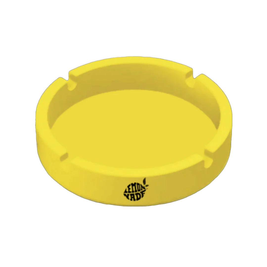 LemonNade - Yellow Resin Ashtray - Black Logo