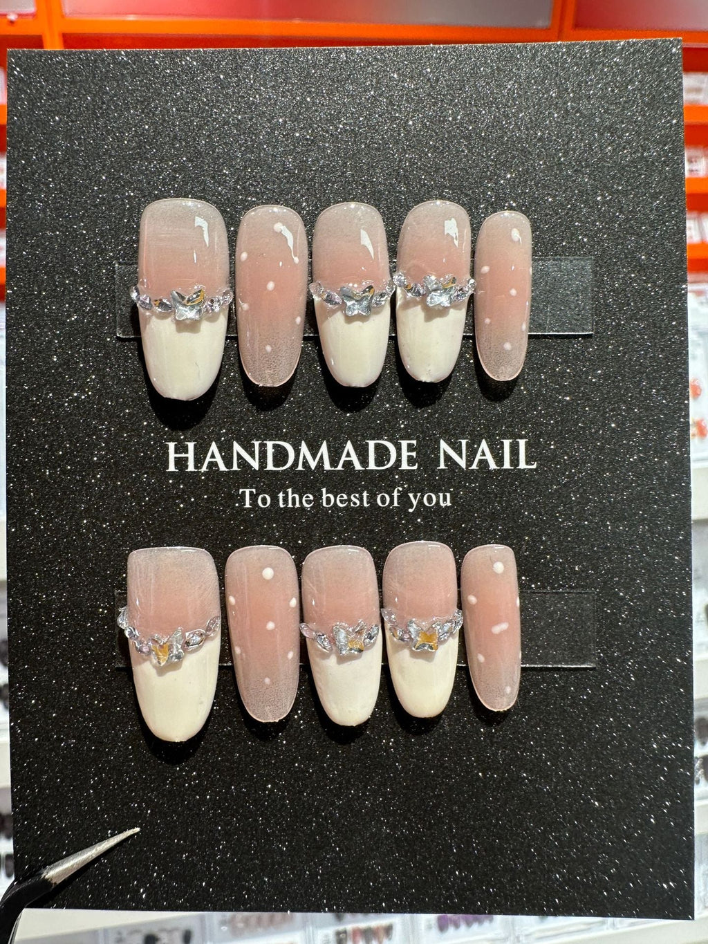 Christmas handmade nail wear temperament gentle nail art nail patch