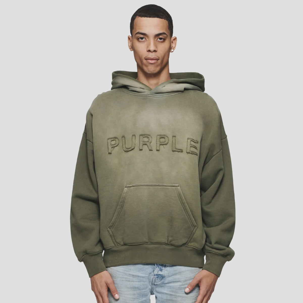 PURPLE Hoodie Embossed Logo