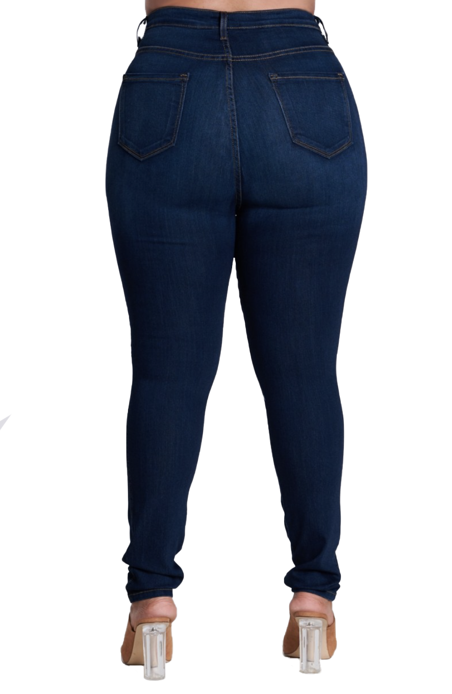 {P88} Curvy Skinny Jeans - {2 colors}