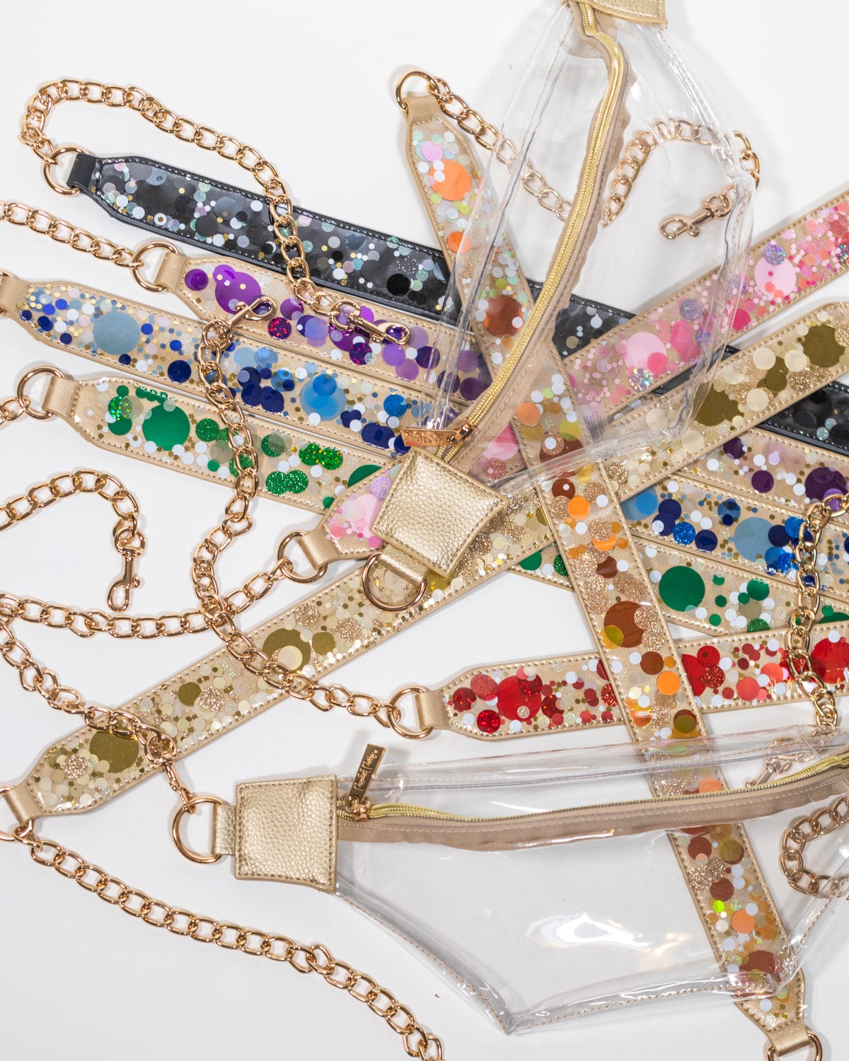 Adjustable Confetti Handbag Straps