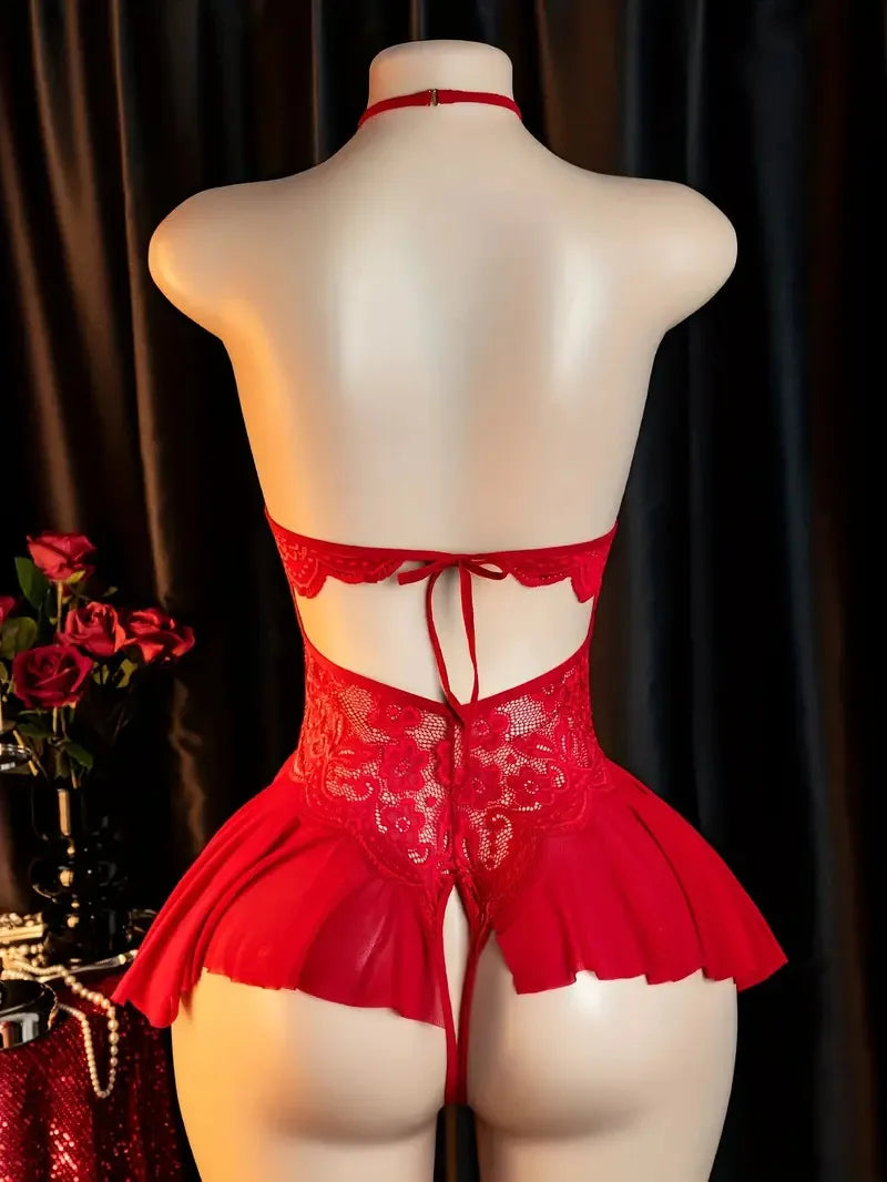Lingerie Teddy Body Suit Pajamas V-neck Hot Underwear