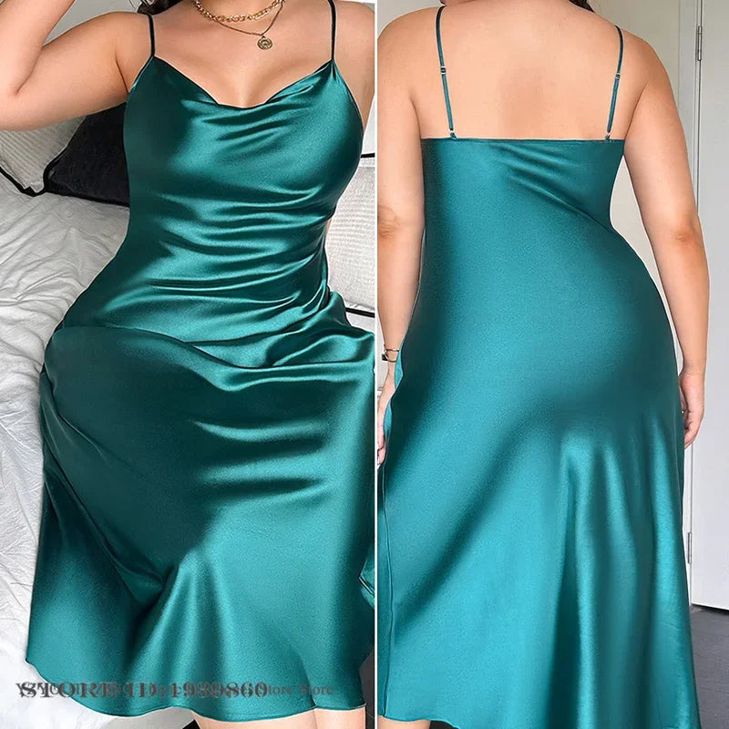 Long Nightgown Loose Satin Loungewear