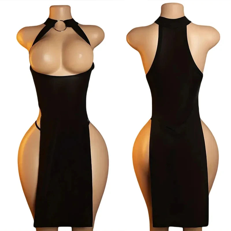 Bodysuit Women's Ultra Hot Open Top Dresses