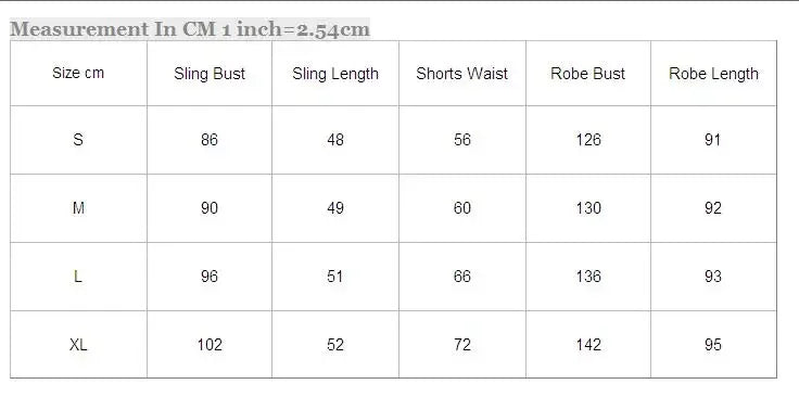 Kimono Bath Gown Strap Top & Shorts Lingerie Loose Silk Satin Set
