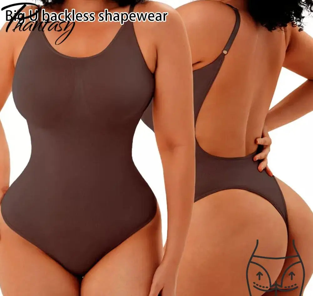 Phantasy Backless Shapewear Thong Bodysuits