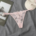 Low-Waisted Sexy Thong Attractive Breathable Women Rhinestone