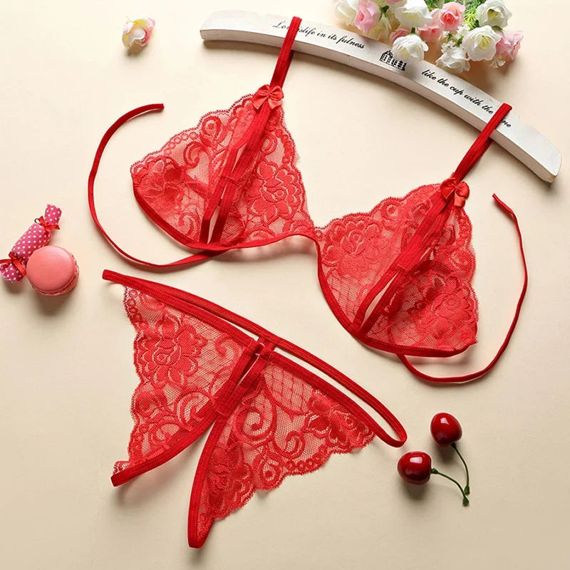 Lace Sexy Lingerie Bra Set