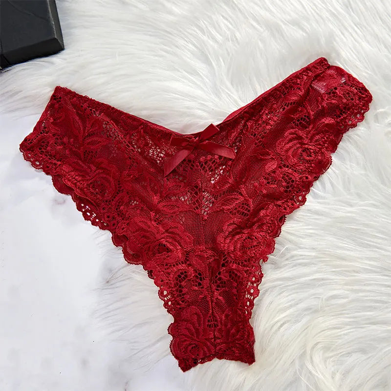 Deep V Slip Dress Thong Erotic Bra Panty Sets