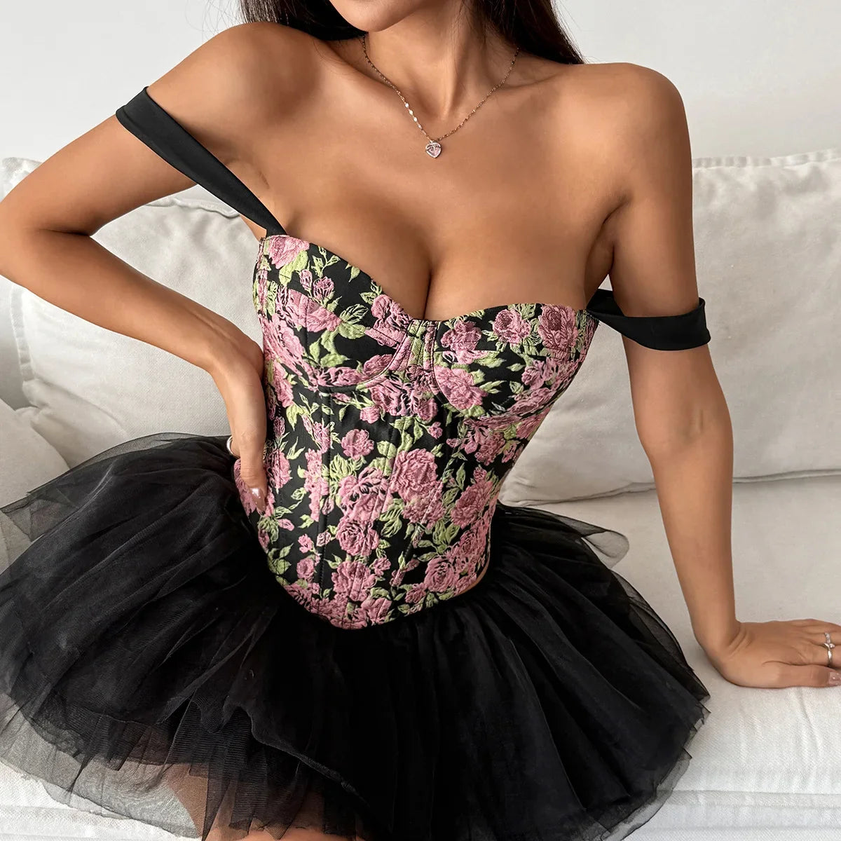 Phantasy Women's Leopard Strap Vest Sexy Backless Floral Print Camisole