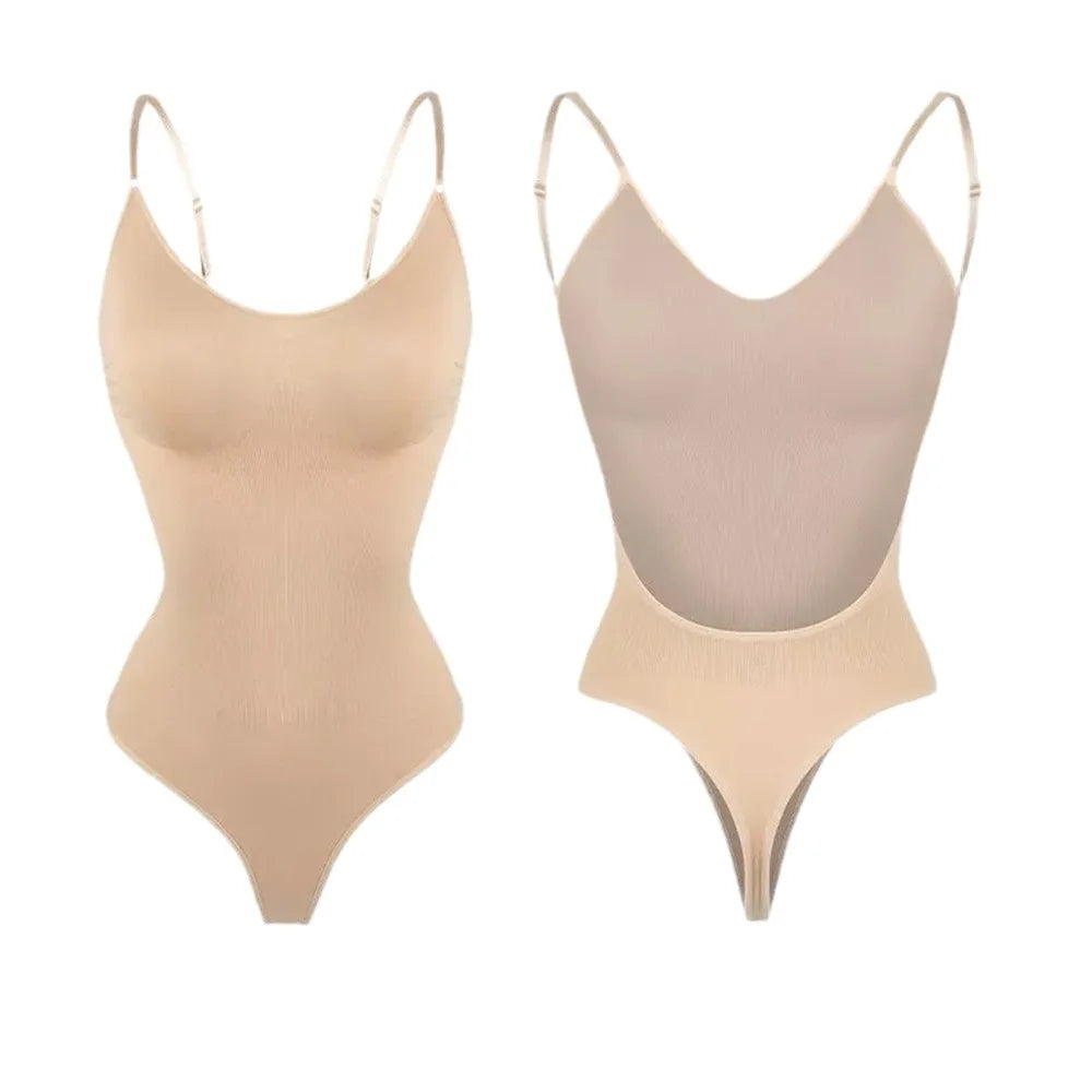Phantasy Backless Shapewear Thong Bodysuits