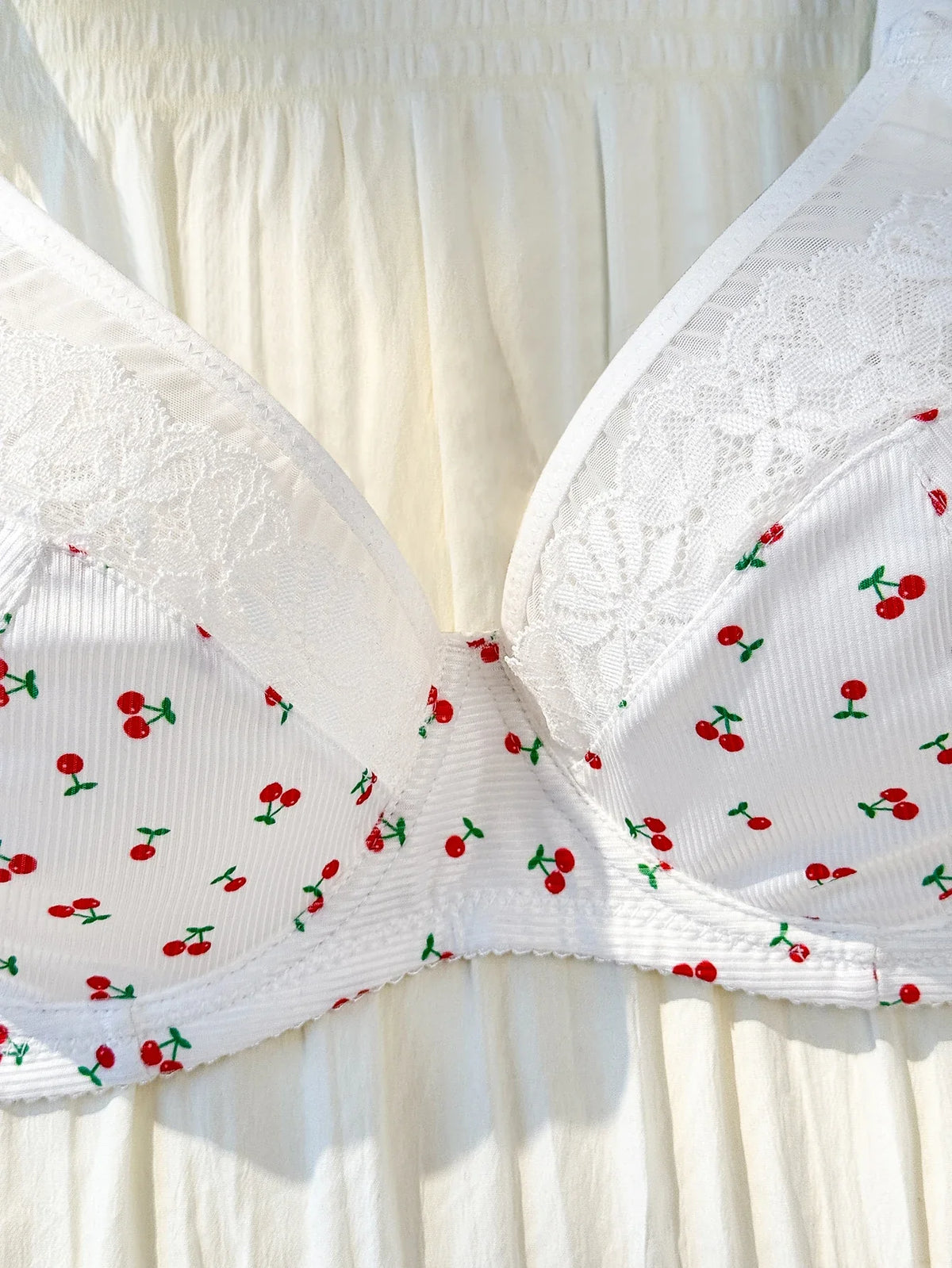 Lace Unlined Underwire Bra Comfort Lace Panties Lingerie Set