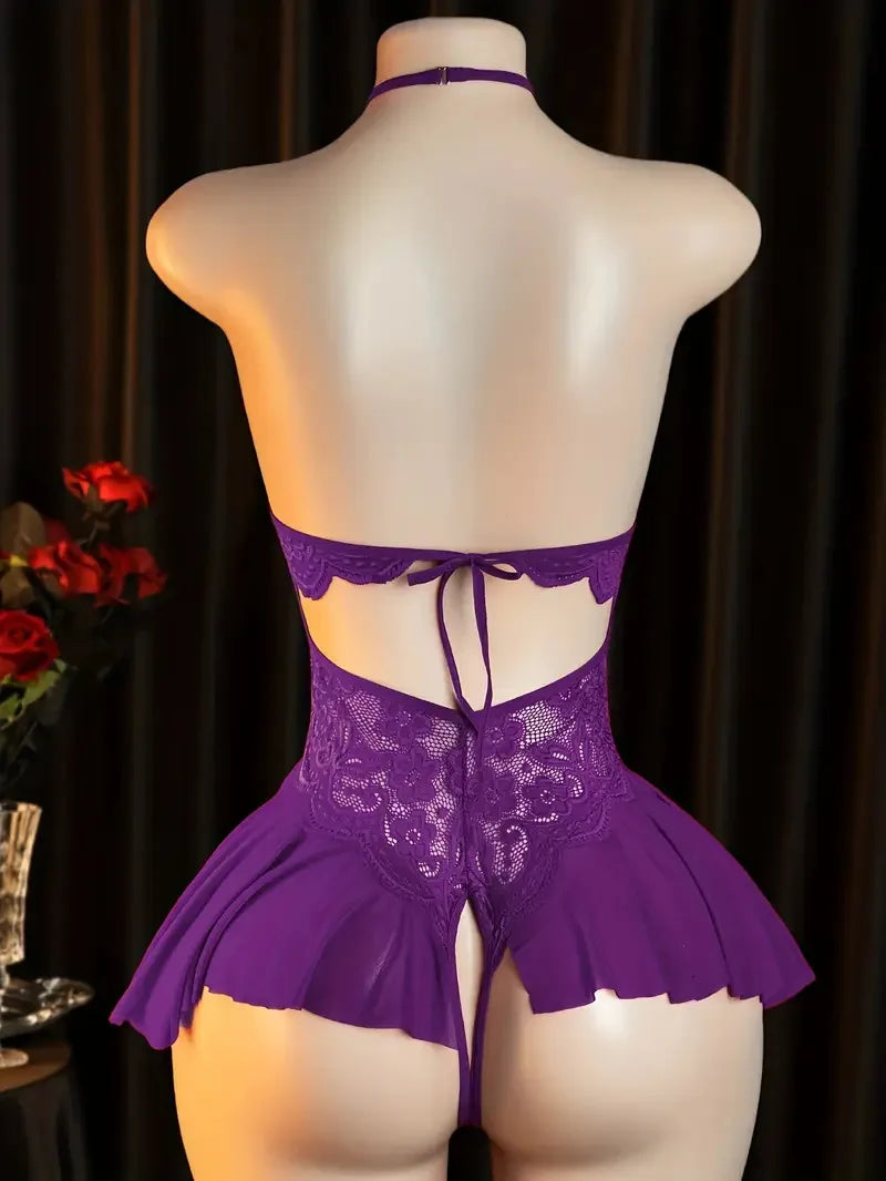 Lingerie Teddy Body Suit Pajamas V-neck Hot Underwear