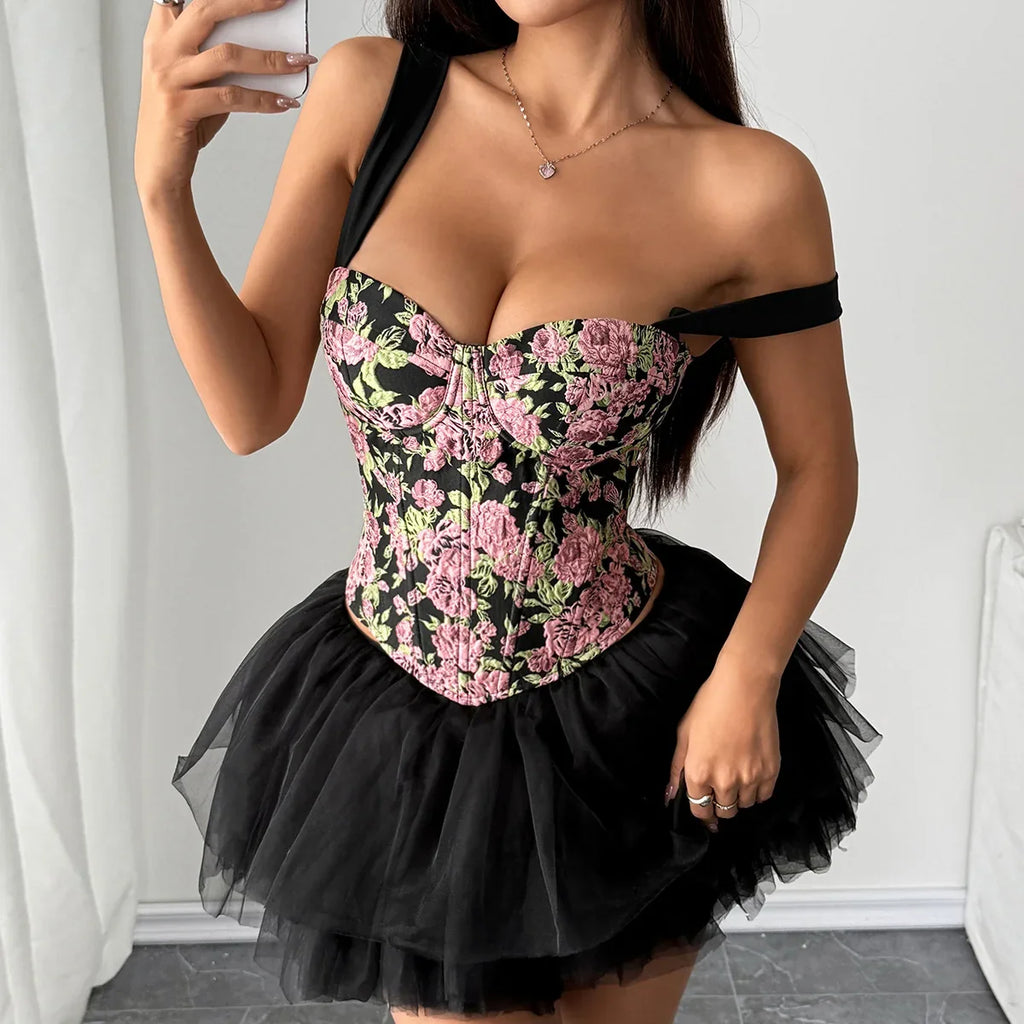 Phantasy Women's Leopard Strap Vest Sexy Backless Floral Print Camisole
