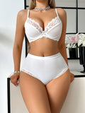 Set Stylish everyday Push-Up Bra and High Waist Briefs Tummy Control Panty women's underwear set