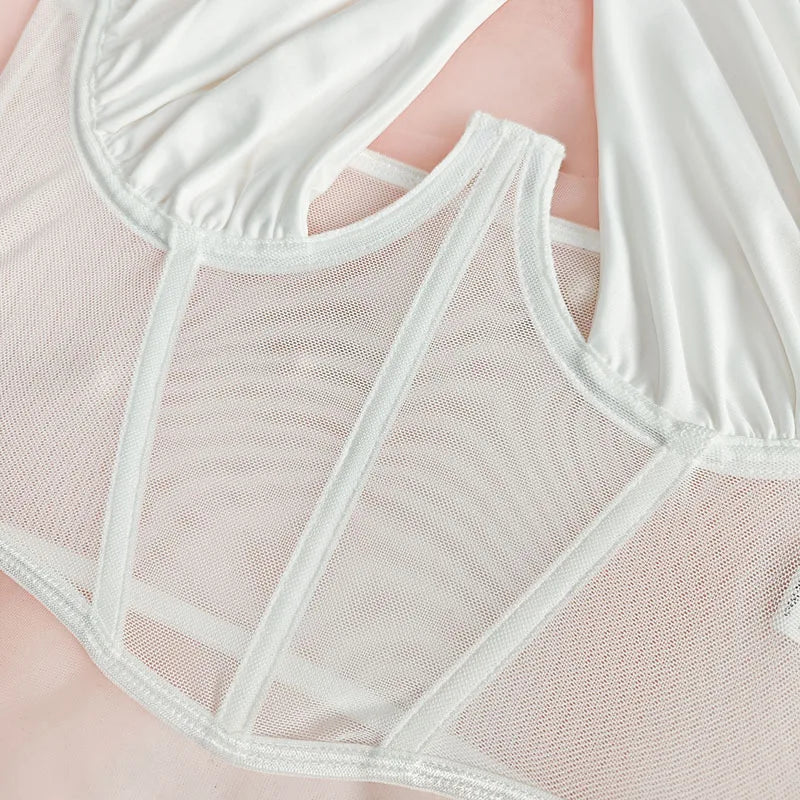 Phantasy Sexy Halter White Tank Top