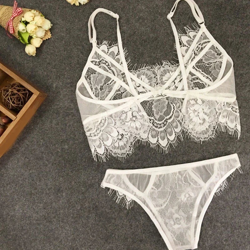 Lace Sexy Lingerie Bra Set