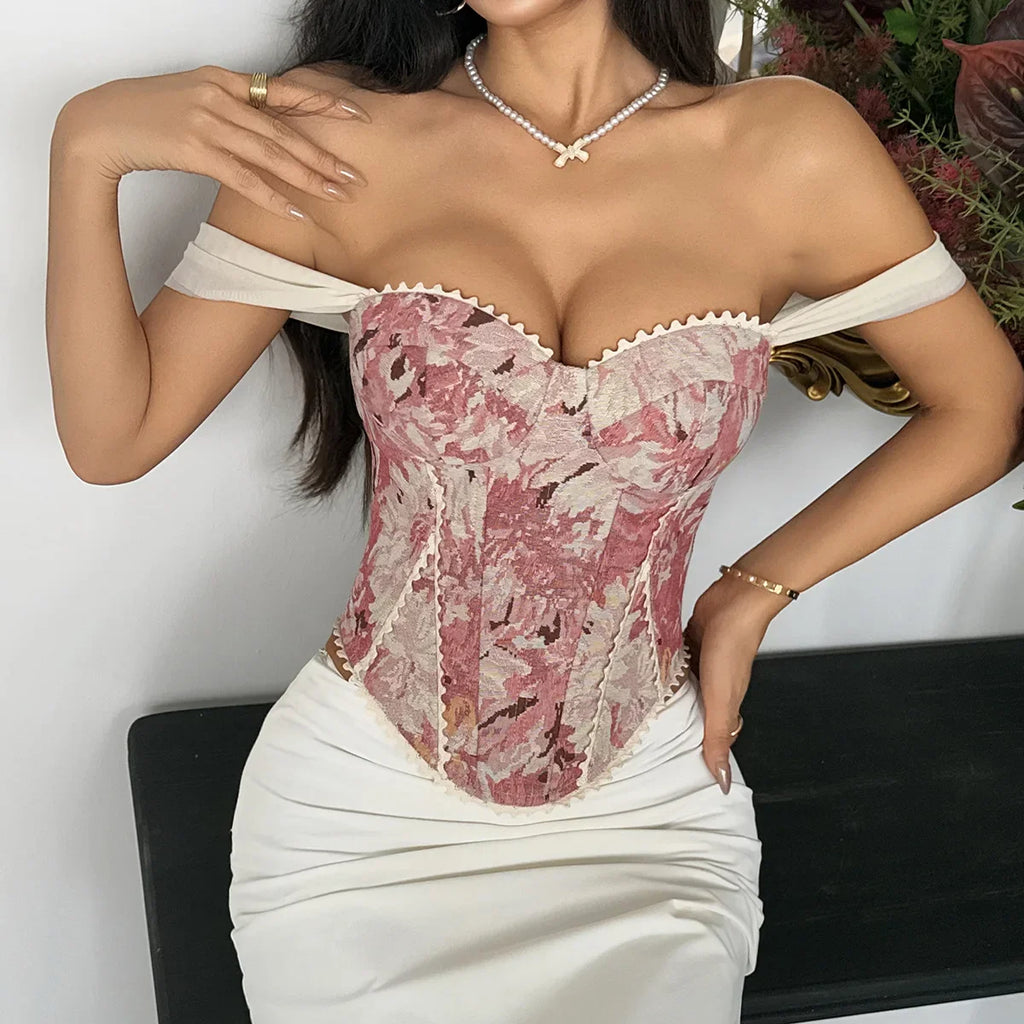 Vintage Strap Floral Tank Top French Style Camisole